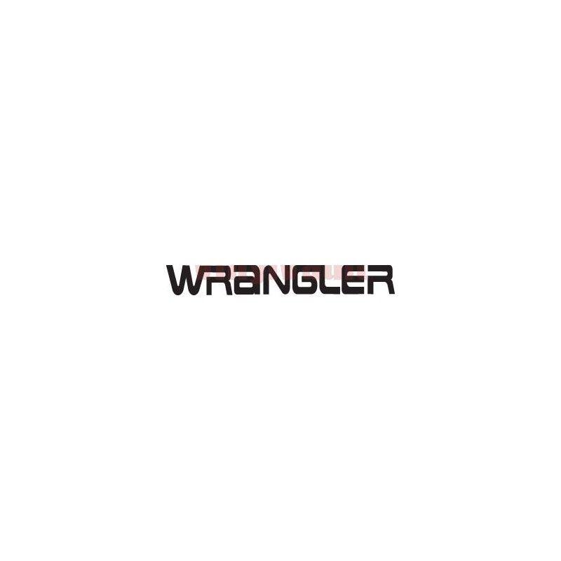 Wrangler Logo - WRANGLER Logo Vinyl Car Decal - Vinyl Vault