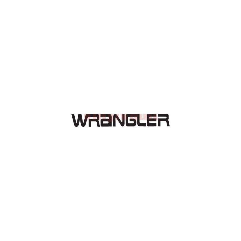 Wrangler Logo - WRANGLER Logo Vinyl Car Decal - Vinyl Vault