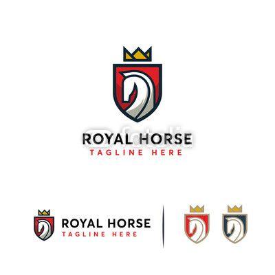 Horse Shield Logo - Elegant Royal Horse logo designs concept vector, Horse shield logo ...