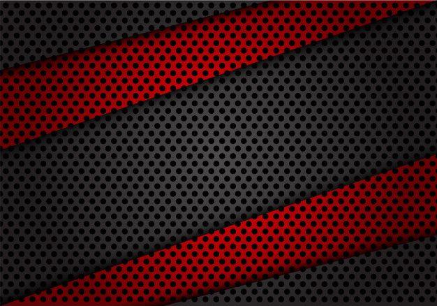 Red Grey Circle Logo - Red gray circle mesh overlap texture background. Vector. Premium