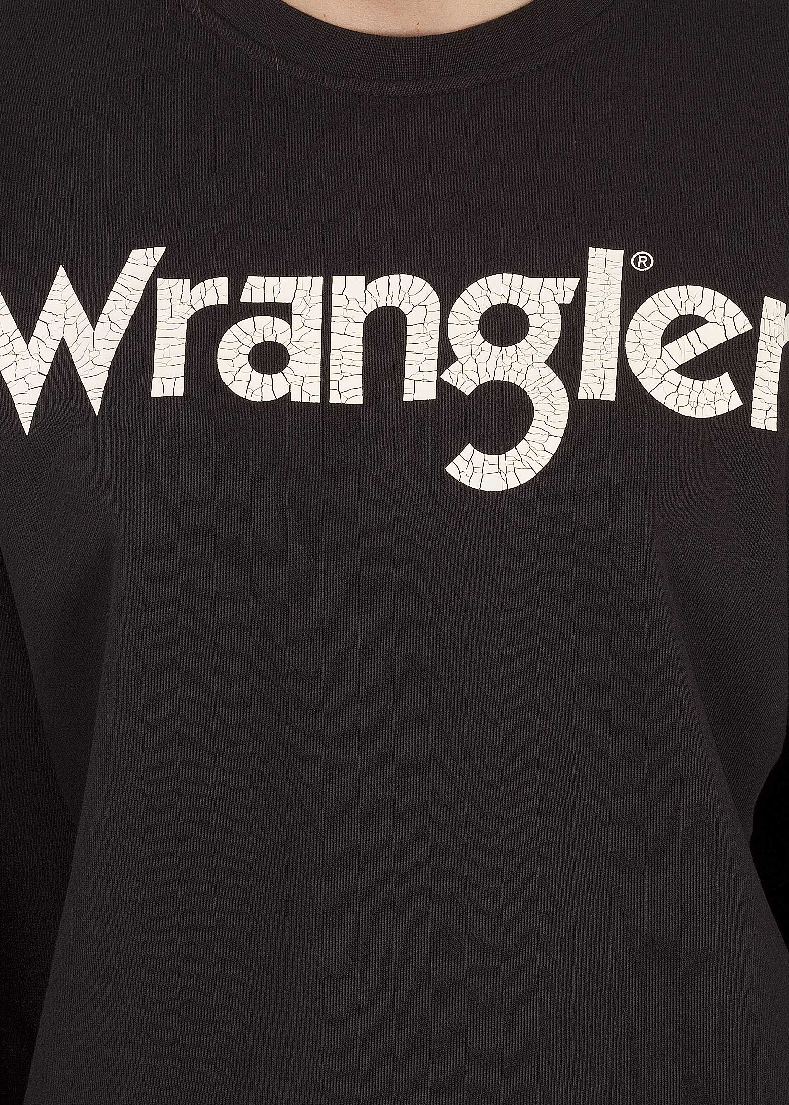 Wrangler Logo - Woman's Blouse Wrangler® Logo Sweat - Faded Black (W6072HQV6 ...