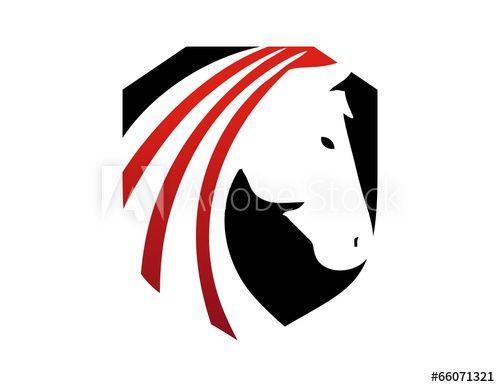 Horse Shield Logo - horse shield logo, silhouette head horse icon symbol emblem shield ...