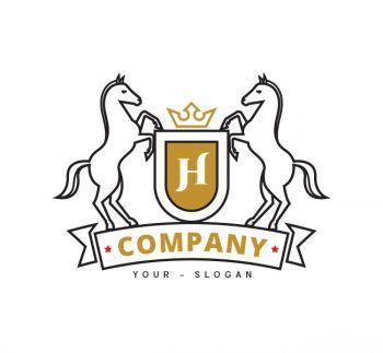 Horse Shield Logo - Alphabet Logos Archives - The Design Love