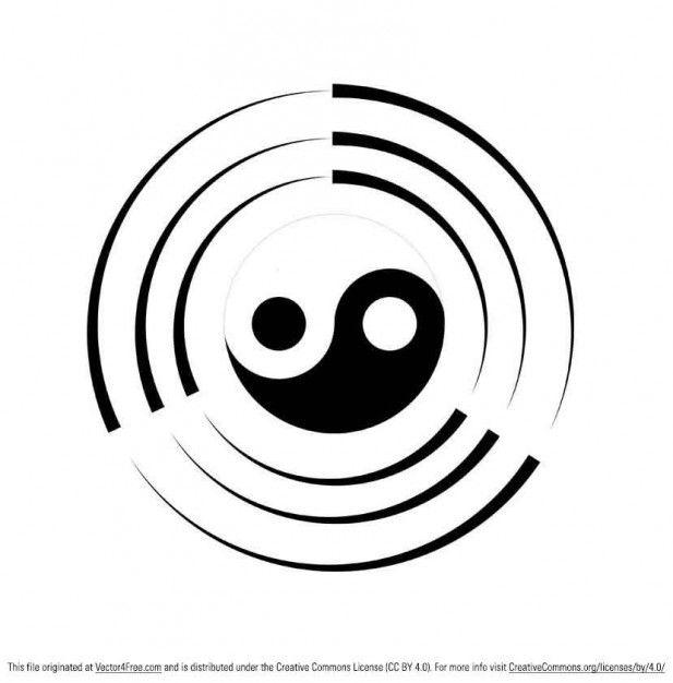 Ying Yang Logo - Ying yang vector logo Vector | Free Download