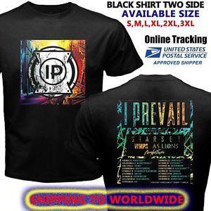 I Prevail Logo - Rare I PREVAIL LOGO LIFELINES TOUR DATES 2017 BLACK T-SHIRTS S-5XL ...