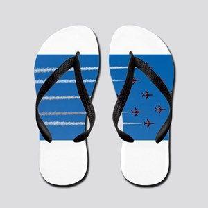 Anchor Blue Red Arrow Logo - Red Arrow Flip Flops - CafePress