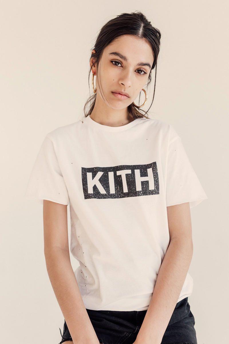 Kith Women's Logo - KITH Women's Distressed Logo Tee Program Is Here