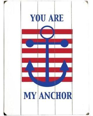 Anchor Blue Red Arrow Logo - Great Deal on Artehouse LLC 'You Are My Anchor' Print on Wood 0004 ...