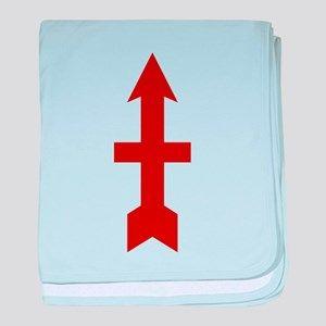 Anchor Blue Red Arrow Logo - Red Arrow Division Baby Blankets