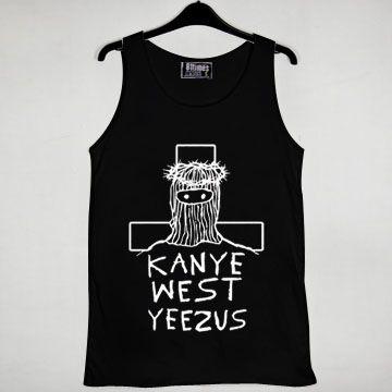 Yeezus Logo - Kanye West Yeezus Logo funny Crop tank top men and women by ...