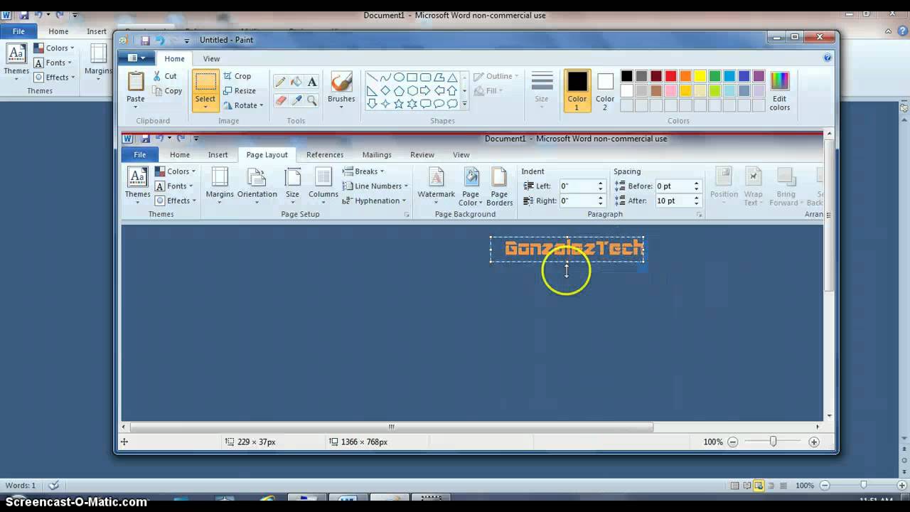 Microsoft Word 2010 Logo - How to make a logo in Microsoft word 2010 - YouTube