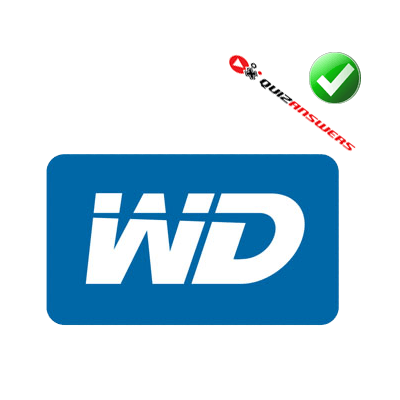 Blue and White WD Logo - A In Blue Square Logo Vector Online 2019