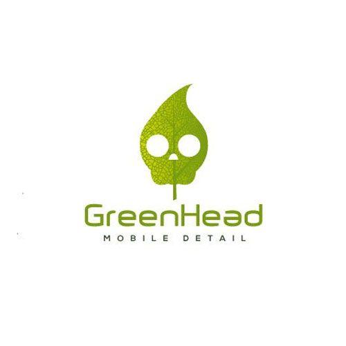 Green Head Logo - Green Logo Design. Custom Logo. The Logo Boutique