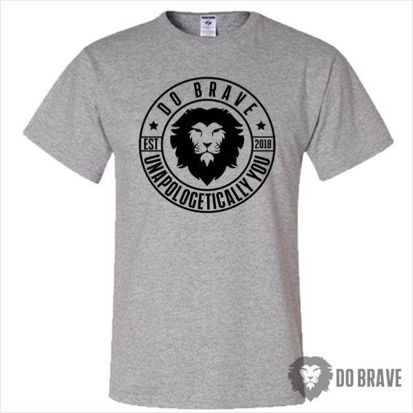 Lion Apparel Logo - Do Brave Brave Lion Logo Unisex T Shirt. Lion Apparel. Lion