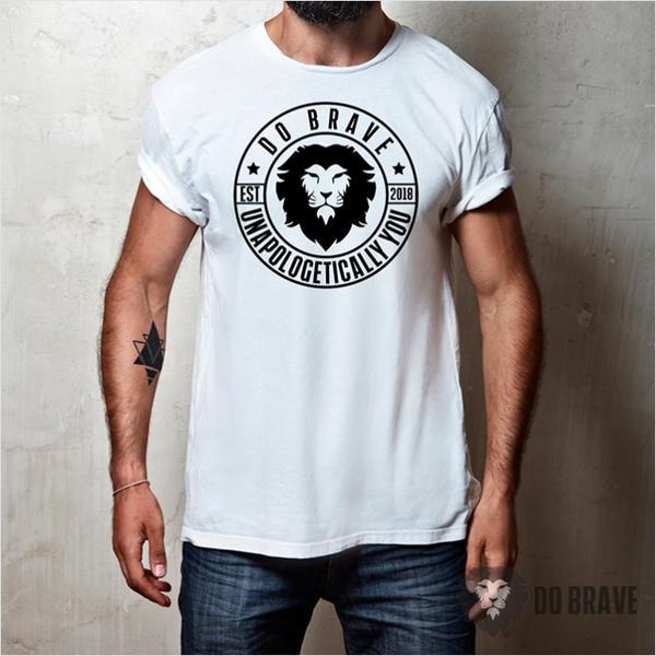 Lion Apparel Logo - Do Brave - Do Brave Lion Logo Unisex T-Shirt | Lion Apparel | Lion ...
