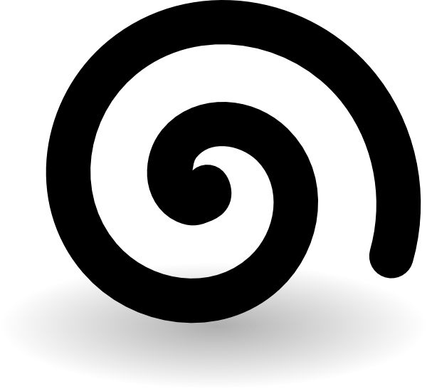 Black Spiral Logo - Simple Black Spiral Clip Art at Clker.com - vector clip art online ...
