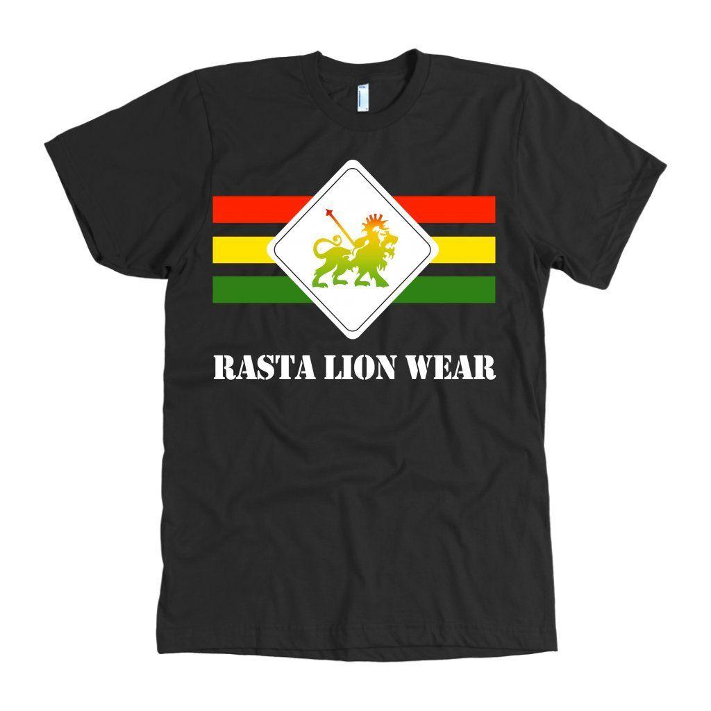 Lion Apparel Logo - Rasta lion wear Logo men's T-shirt RLW364
