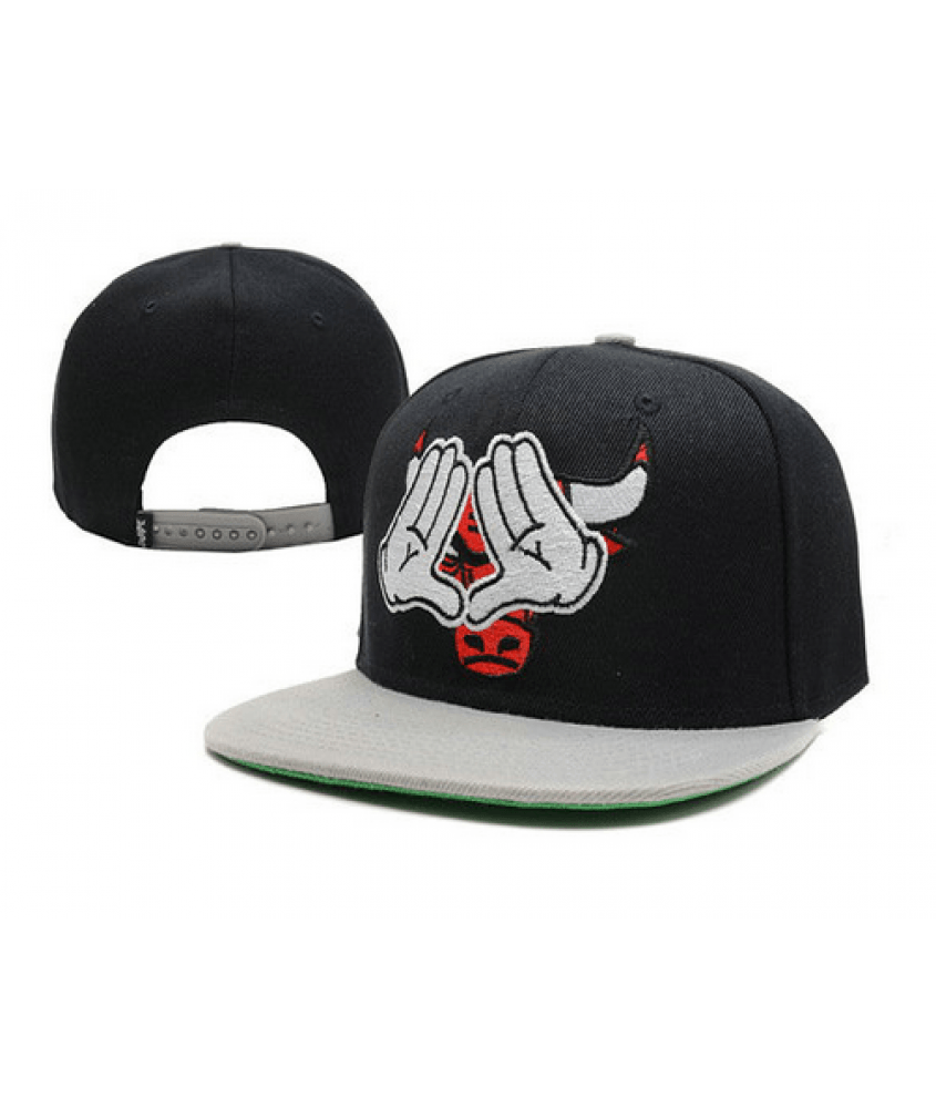 Dope Bulls Logo - Dope Couture Bulls Hands Snapback Hat (Black & White)