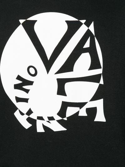Black Spiral Logo - Valentino black Polyamide spiral logo print hoodie| Stefaniamode.com