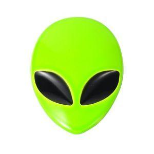 Green Head Logo - Zinc Alloy Alienware Alien Head Logo Car Sticker Badge Emblem Car ...
