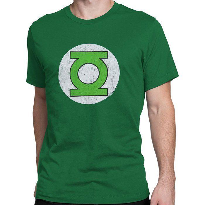 Green Lantern Symbol Logo - Green Lantern Symbol Distressed T Shirt