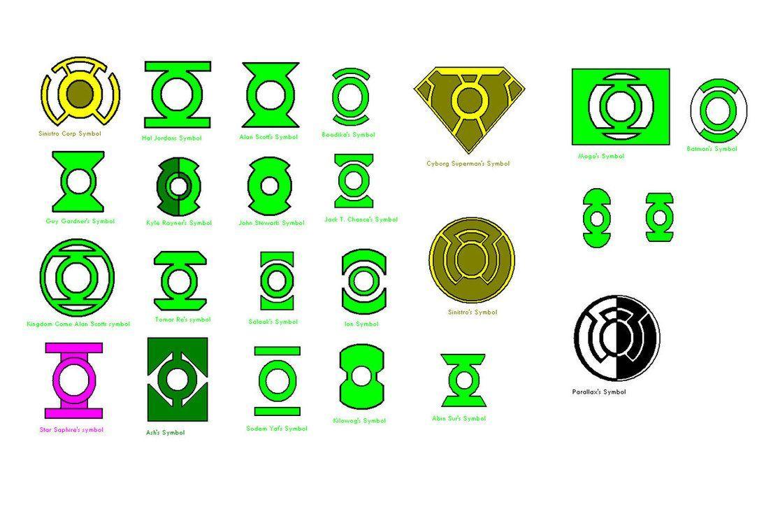 Green Lantern Symbol Logo - Green Lantern Symbols by kavinveldar. Super Hero
