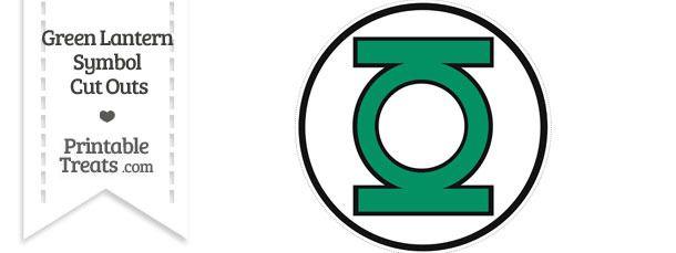 Green Lantern Symbol Logo - Green Lantern Symbol Cut Out — Printable Treats.com