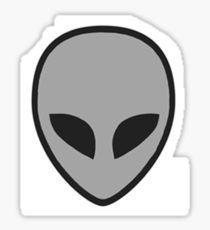 Grey Alien Logo - Grey Alien Logo Stickers