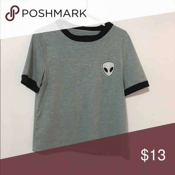 Grey Alien Logo - Alien shirt | My Posh Picks | Black trim, Shirts, Sleeves