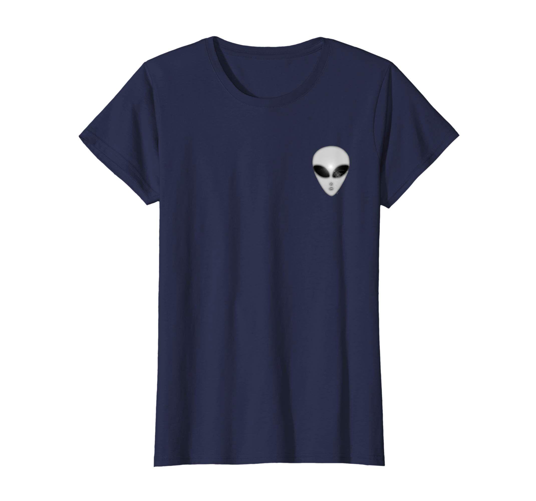 Grey Alien Logo - Zeta Reticuli Grey Alien PKT T Shirt: Clothing
