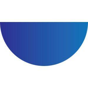 Half Blue Circle Logo - 6mm Blue Half Round Wire Wax