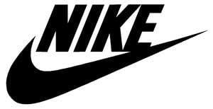 Black and White Nike Logo - Nike Swoosh Logo Vinyl Sticker Decal-Black-4 Inch, Decals & Bumper ...