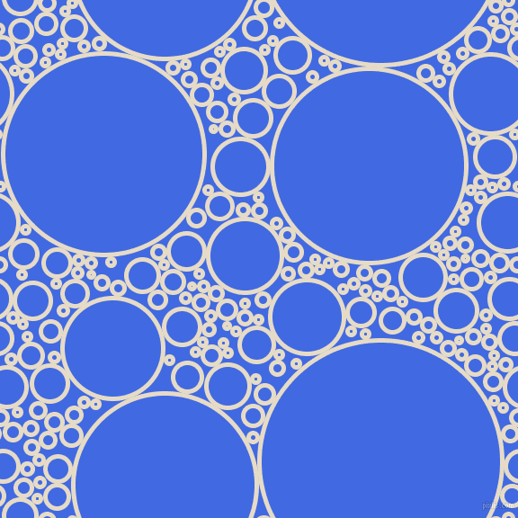Half Blue Circle Logo - Half Spanish White and Royal Blue circles bubbles sponge soap