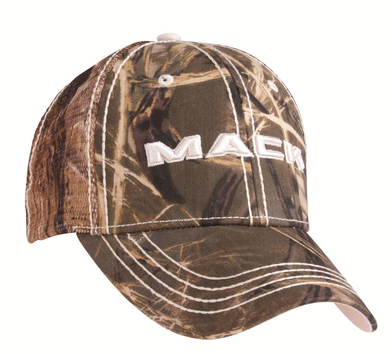 Camo Mack Logo - MACK FRONT GRILL LOGO CAMO MESH CAP