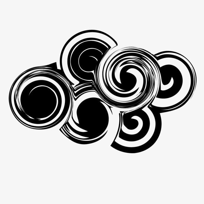 Black Spiral Logo - Vector Ink Clouds Black Spiral, Black Vector, Spiral Vector, Vector