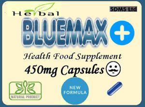 Blue Max Logo - HERBAL BLUE MAX+ ~For Men~ 450mg Capsules ***NEW, NATURAL FORMULA ...