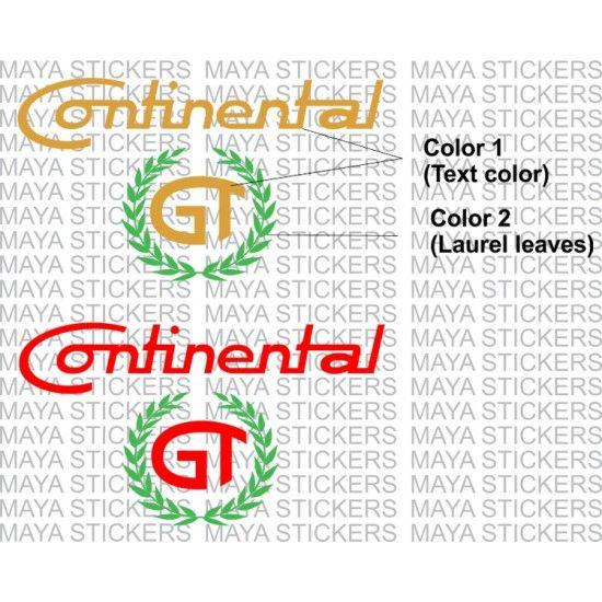 Dual Colored Logo - Royal Enfield continental GT logo decal stickers in custom colors