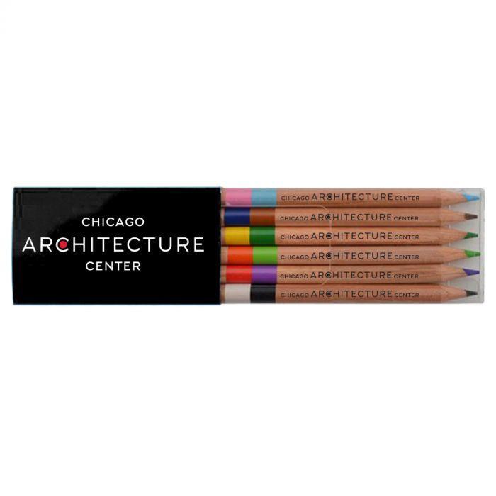 Dual Colored Logo - CAC Store | CAC Logo Set of 6 Dual-Colored Pencils