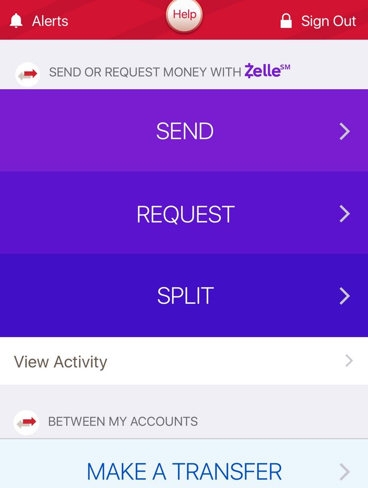 Zelle Pay Logo - Here's why you are seeing some purple in Bank of America's mobile ...
