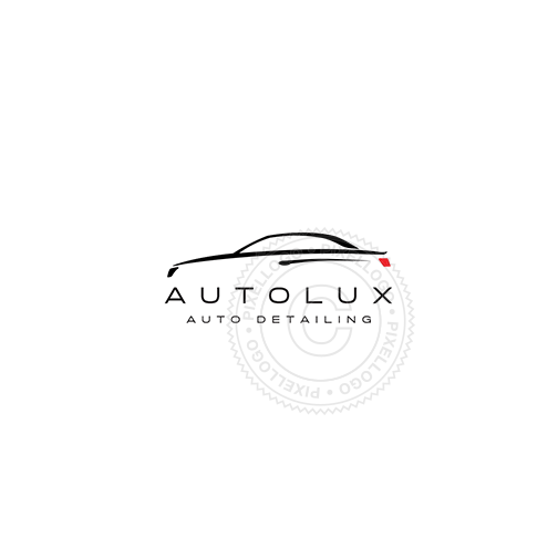 Lux Car Logo - Luxury Car Dealer Sedan Logo