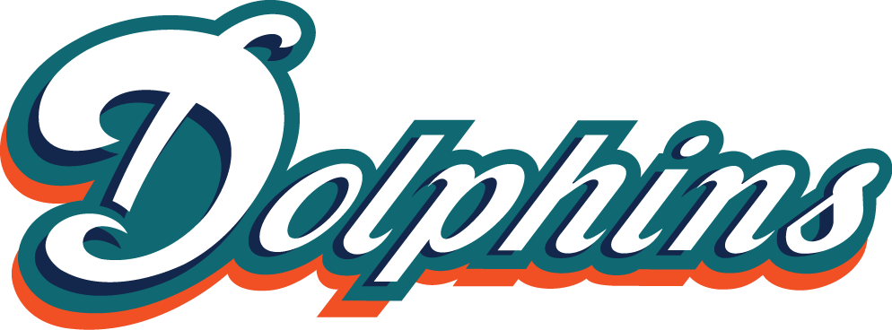 NFL Dolphins Logo - Miami Dolphins Wordmark Logo - National Football League (NFL ...