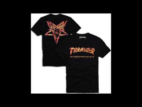Thrasher Satanic Logo - Satanic Santa Cruz Clothing - YouTube