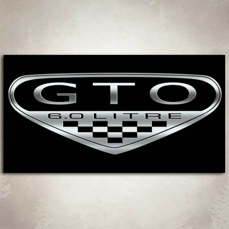 Pontiac GTO Logo - GTO Pontiac 6.0 Litre Car Banner
