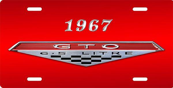 Pontiac GTO Logo - Pontiac GTO License Plate, License Plate, License Tag, Novelty