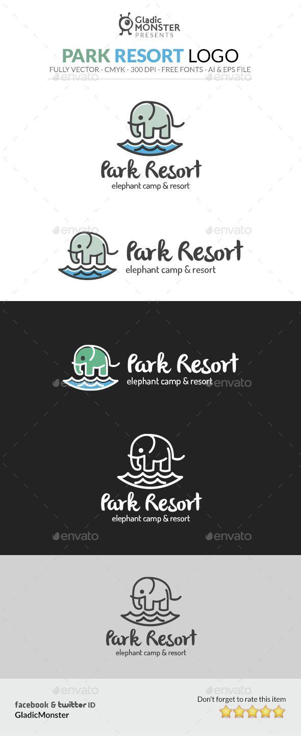 Green Resorts Logo - aquapark. Resort logo, Logos, Logo templates