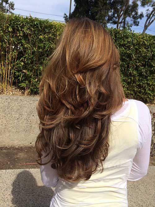 Woman with Flowing Hair with Back Logo - 50 Best Hairstyles For Women Back View Of Long Layered Hairstyles ...