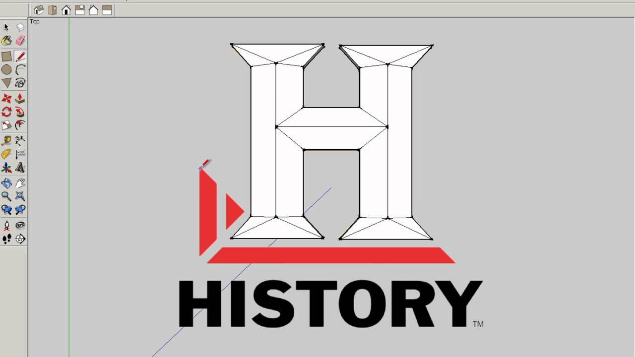 History Channel Logo - logo history channel en sketchup - YouTube