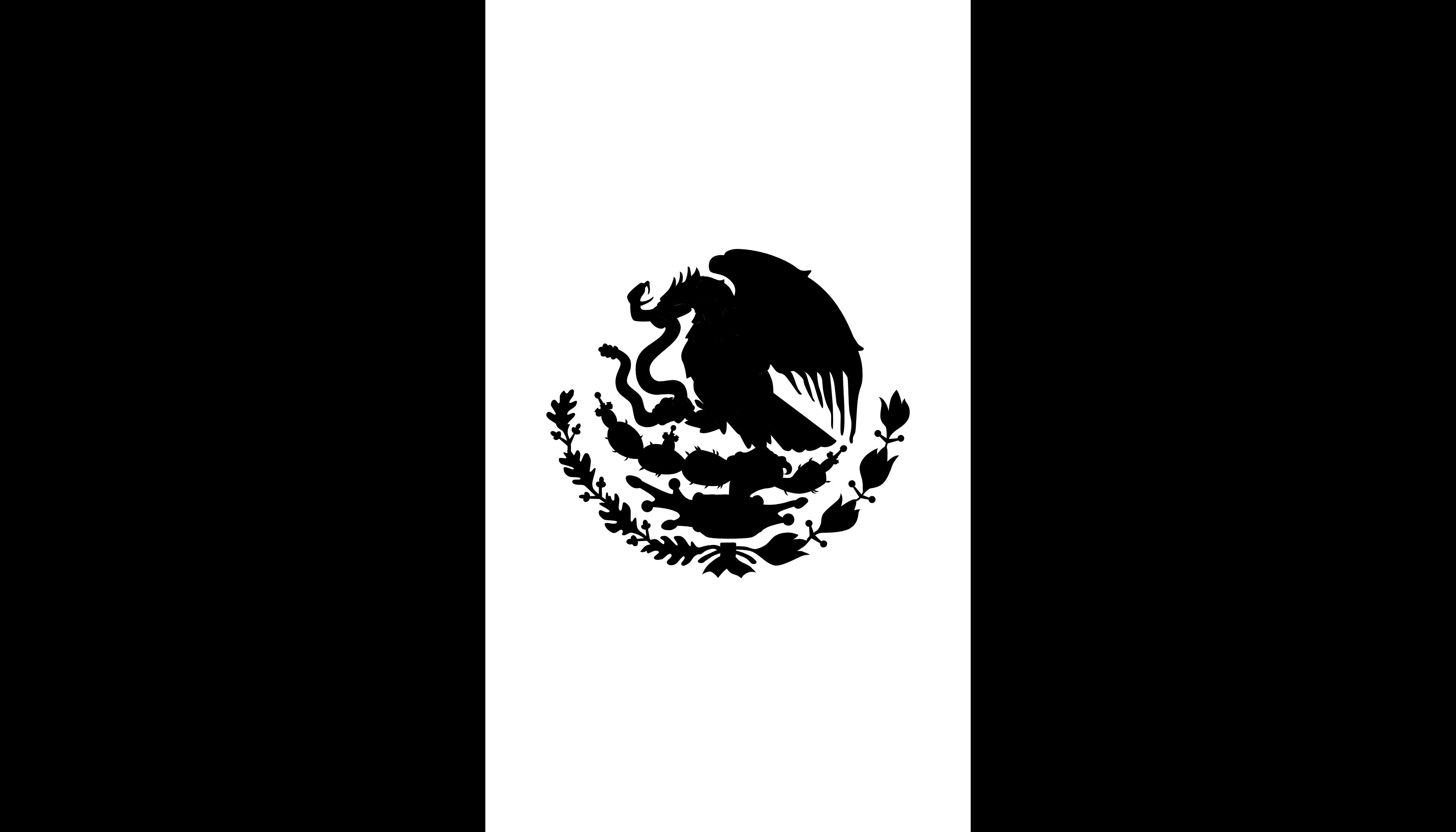 Mexican Black and White Logo - Free Mexican Flag Black And White, Download Free Clip Art, Free Clip