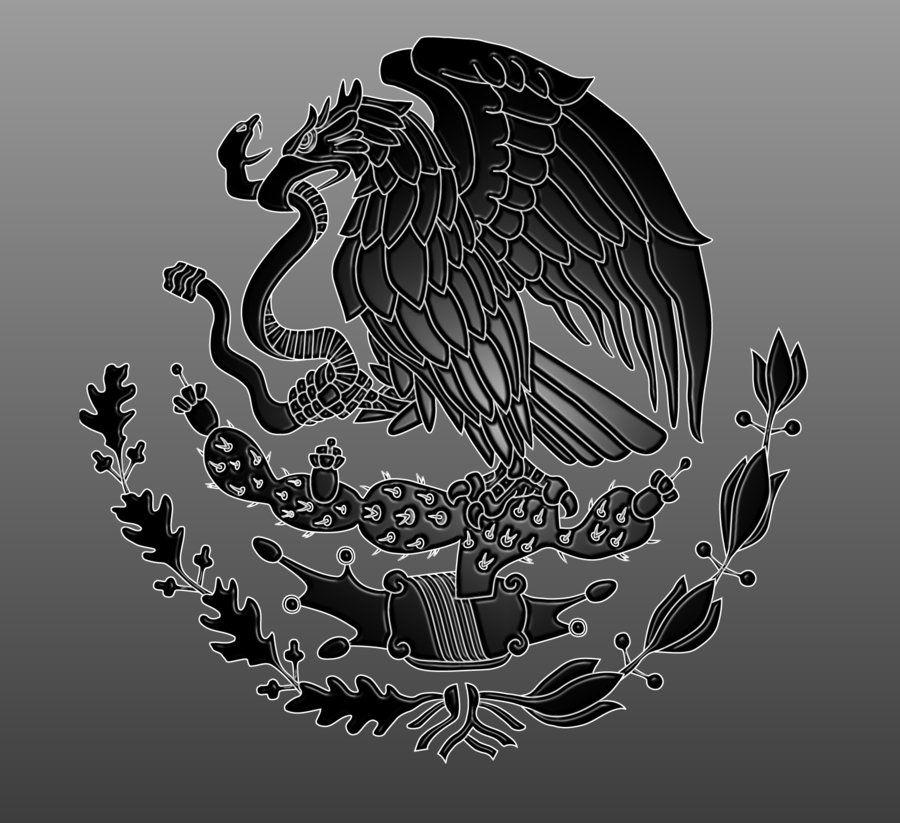 Mexican Black and White Logo - Mexican Flag Eagle. Art&Desing