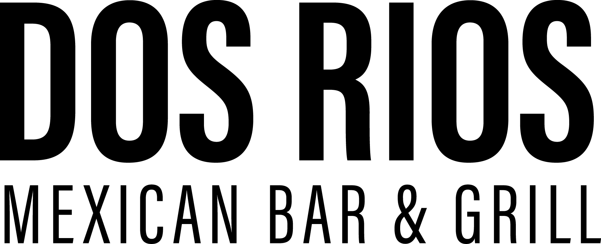 Mexican Black and White Logo - Dos Rios Mexican Bar & Grill